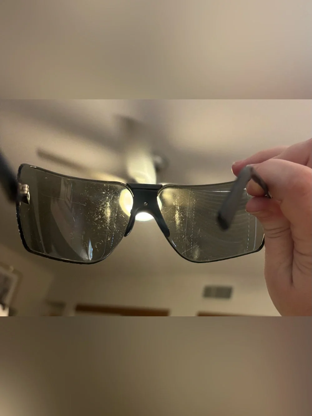 Vintage Gargoyles Black Shield Sunglasses